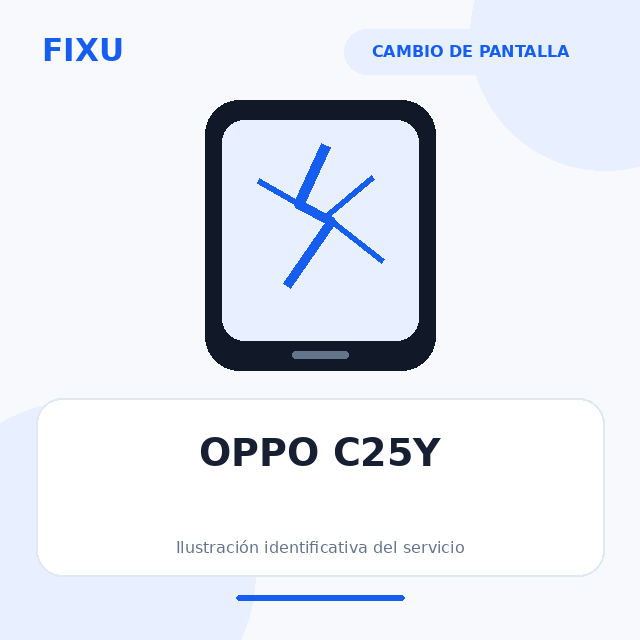 OPPO C25Y – Cambio de pantalla