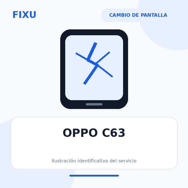 OPPO C63 – Cambio de pantalla