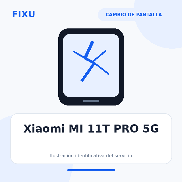 Xiaomi MI 11T PRO 5G – Cambio de pantalla