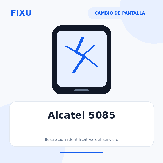 Alcatel 5085 – Cambio de pantalla