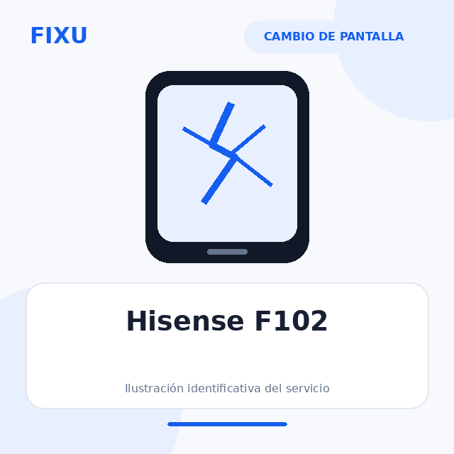 [HIS-F102-STD-043] Hisense F102 – Cambio de pantalla