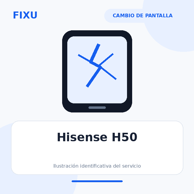 Hisense H50 – Cambio de pantalla