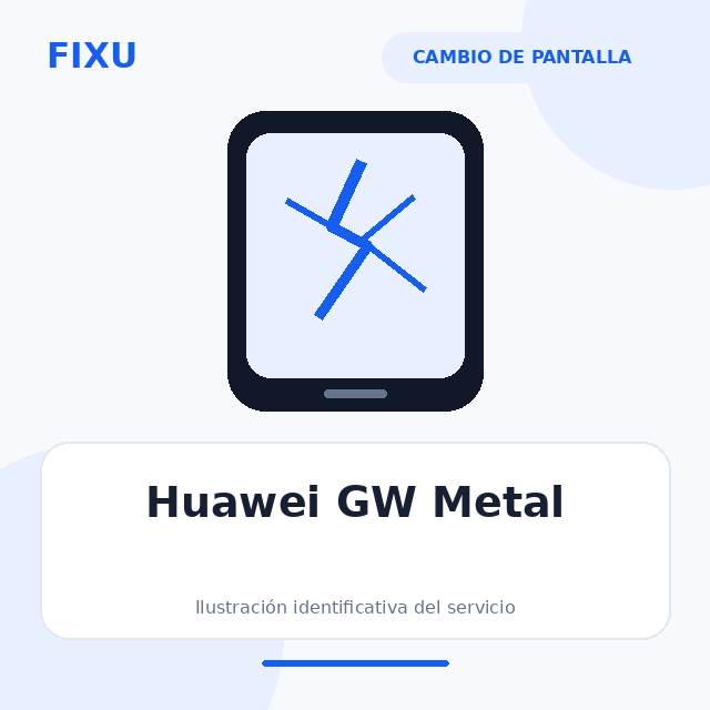 Huawei GW Metal – Cambio de pantalla