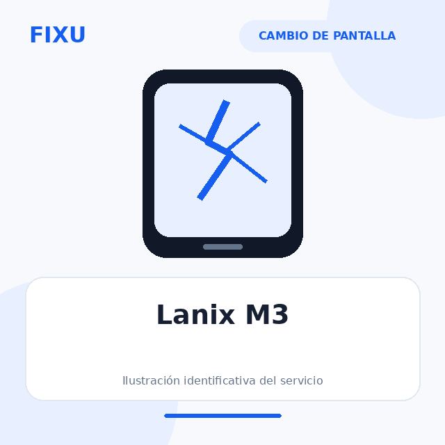 Lanix M3 – Cambio de pantalla