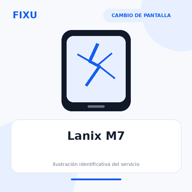 Lanix M7 – Cambio de pantalla