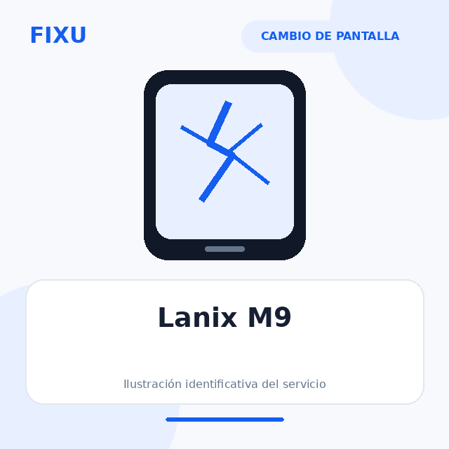 Lanix M9 – Cambio de pantalla