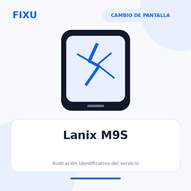 Lanix M9S – Cambio de pantalla