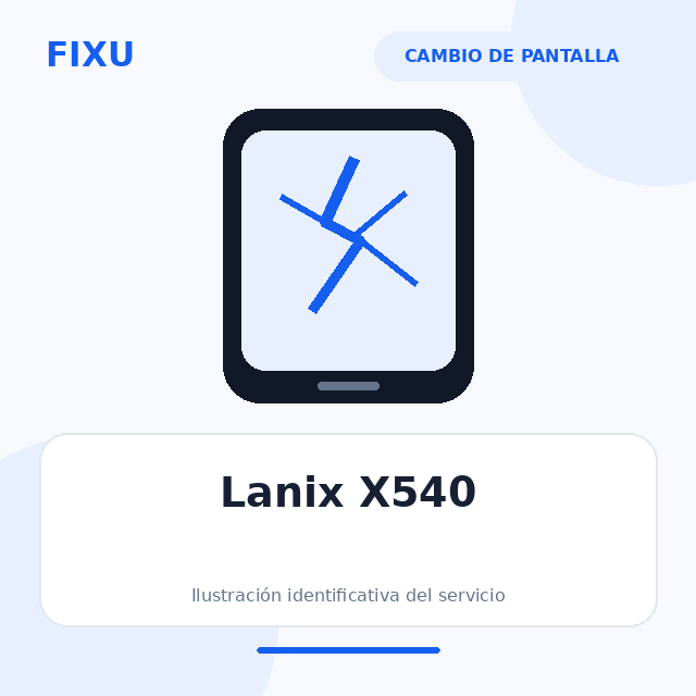 Lanix X540 – Cambio de pantalla