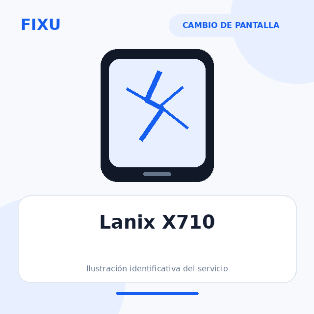 Lanix X710 – Cambio de pantalla