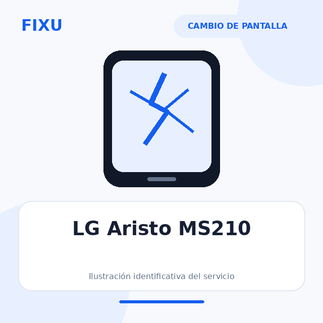 LG Aristo MS210 – Cambio de pantalla