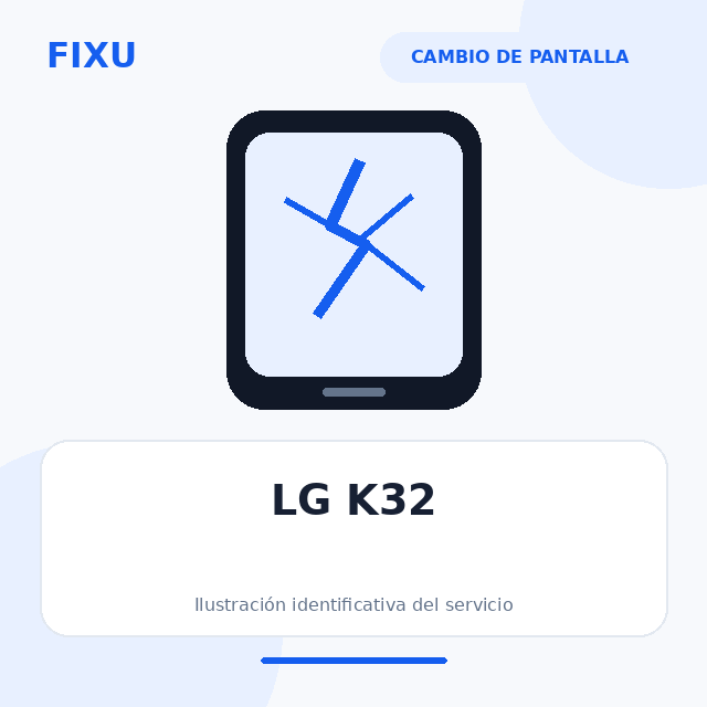LG K32 – Cambio de pantalla