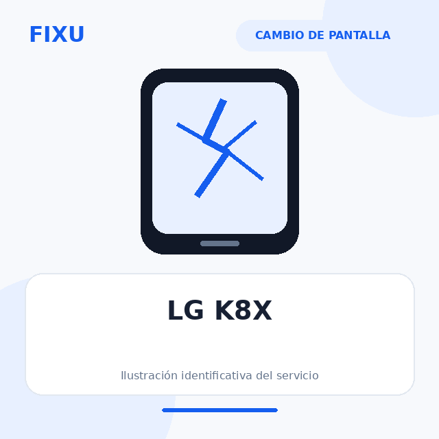 LG K8X – Cambio de pantalla