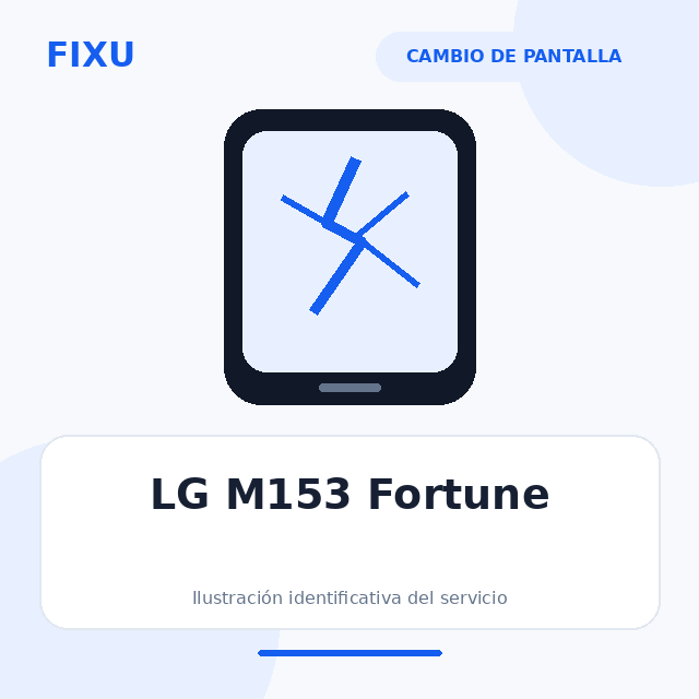 LG M153 Fortune – Cambio de pantalla