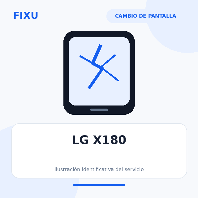 LG X180 – Cambio de pantalla