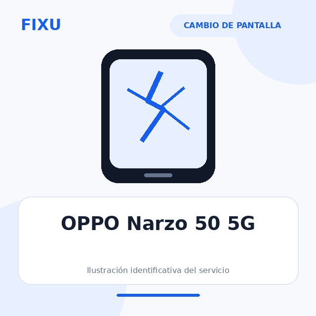 OPPO Narzo 50 5G – Cambio de pantalla