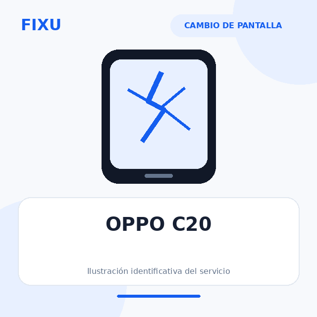 OPPO C20 – Cambio de pantalla