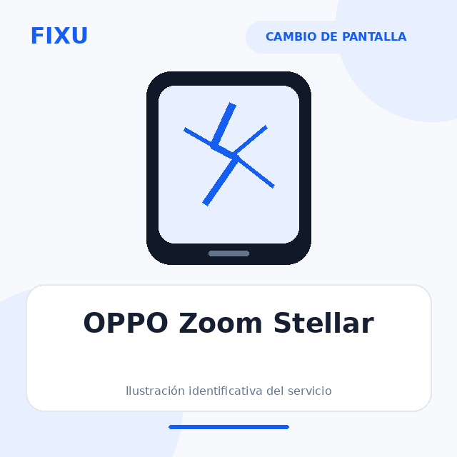 OPPO Zoom Stellar – Cambio de pantalla