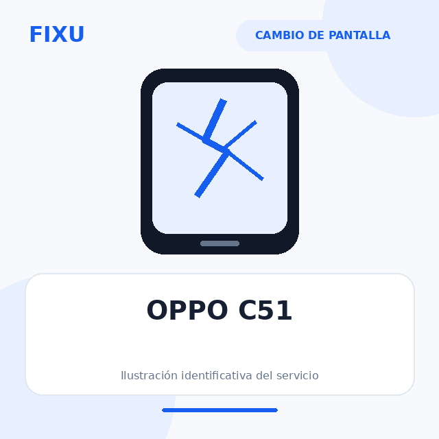 OPPO C51 – Cambio de pantalla