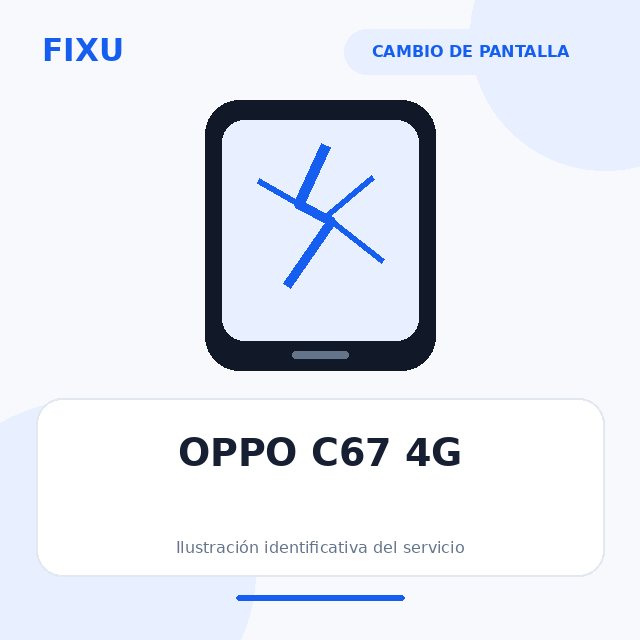 OPPO C67 4G – Cambio de pantalla