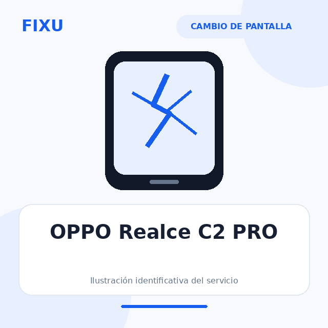 OPPO Realce C2 PRO – Cambio de pantalla