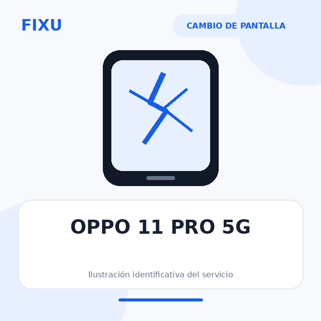 OPPO 11 PRO 5G – Cambio de pantalla