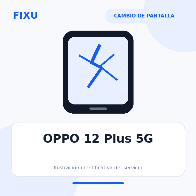 OPPO 12 Plus 5G – Cambio de pantalla