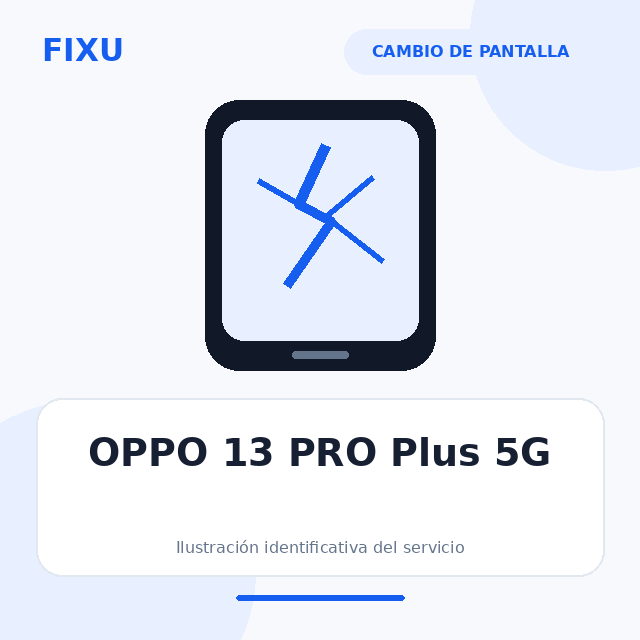 OPPO 13 PRO Plus 5G – Cambio de pantalla