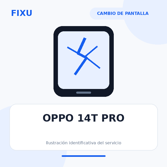 OPPO 14T PRO – Cambio de pantalla