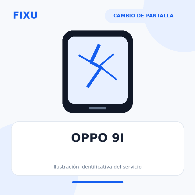 OPPO 9I – Cambio de pantalla