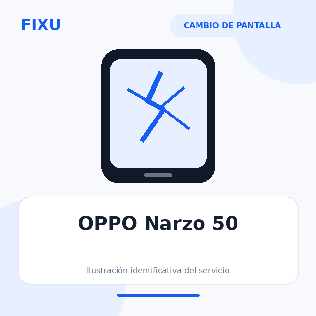 OPPO Narzo 50 – Cambio de pantalla