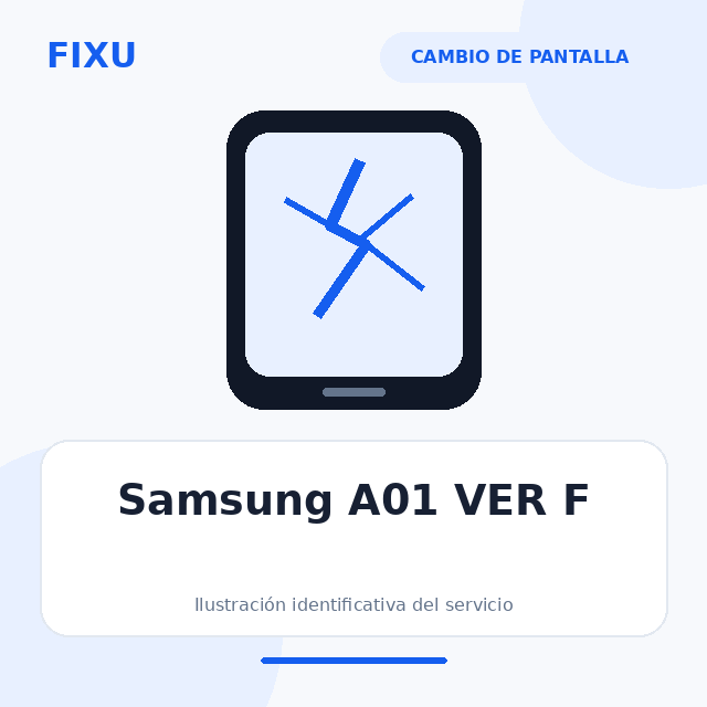 Samsung A01 VER F – Cambio de pantalla