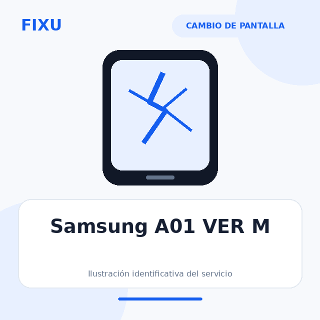 [SAM-A01VER.M-STD-829] Samsung A01 VER M – Cambio de pantalla