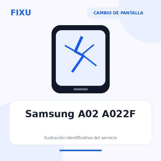 Samsung A02 A022F – Cambio de pantalla