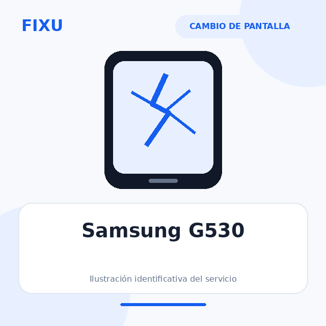 Samsung G530 – Cambio de pantalla