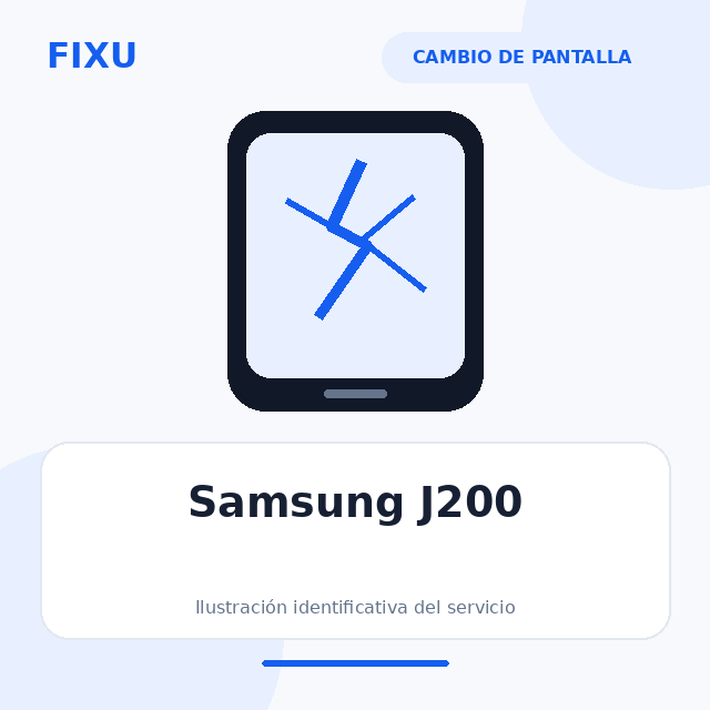 Samsung J200 – Cambio de pantalla