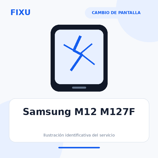 Samsung M12 M127F – Cambio de pantalla