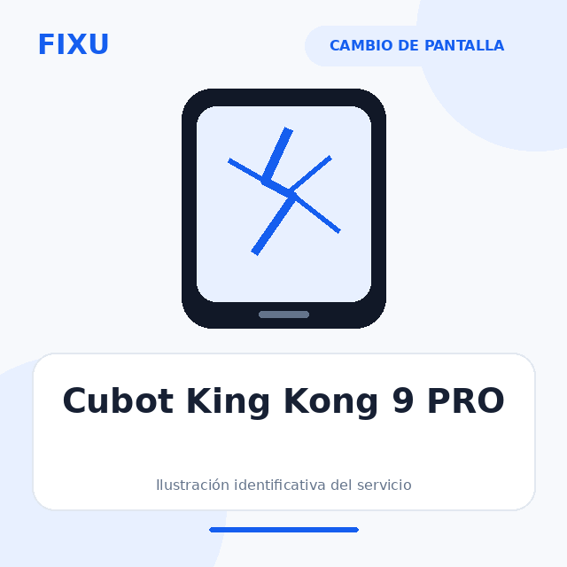 Cubot King Kong 9 PRO – Cambio de pantalla