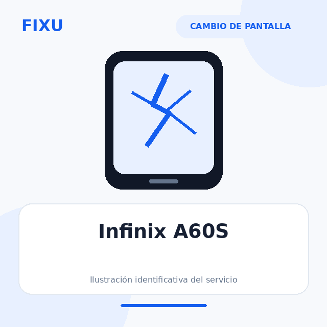[INF-HOT30ISPARKGO202310C105GPOP7PROA60A60SP40SMART7POP7-ORI-1328-M05] Infinix A60S – Cambio de pantalla