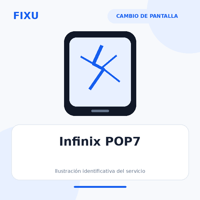 [INF-HOT30ISPARKGO202310C105GPOP7PROA60A60SP40SMART7POP7-ORI-1328-M07] Infinix POP7 – Cambio de pantalla