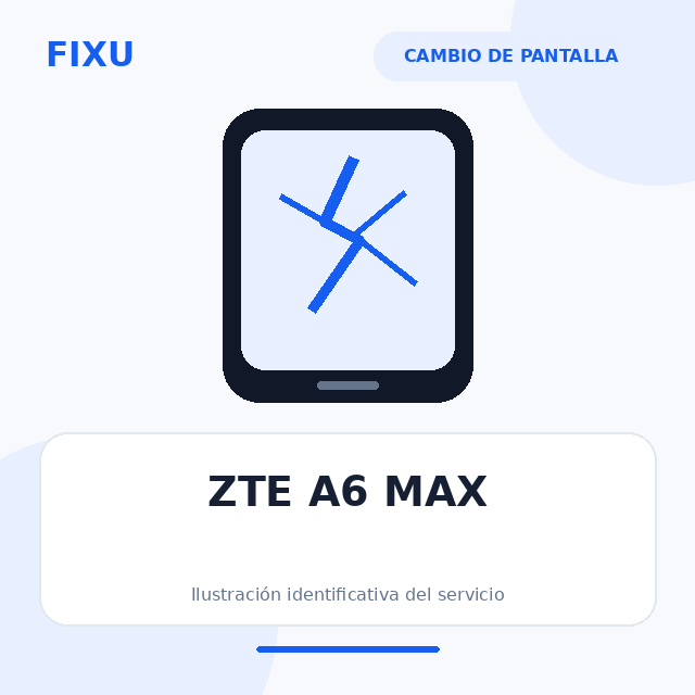 ZTE A6 MAX – Cambio de pantalla