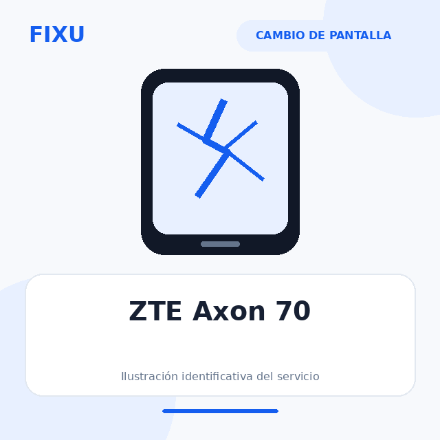 ZTE Axon 70 – Cambio de pantalla