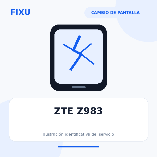[ZTE-Z983-STD-1701] ZTE Z983 – Cambio de pantalla