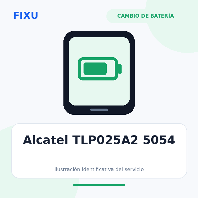 Alcatel TLP025A2 5054 – Cambio de batería