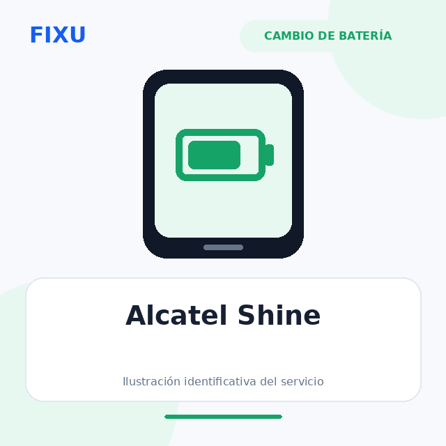 Alcatel Shine – Cambio de batería