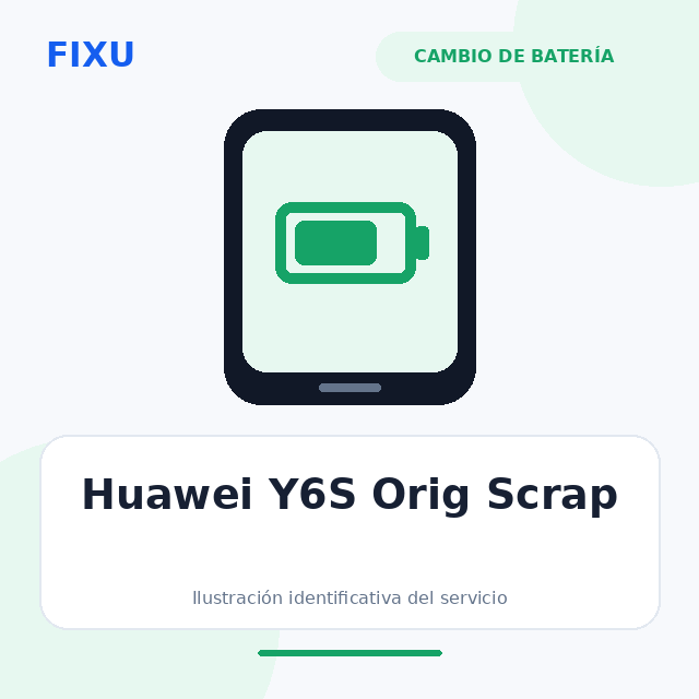 Huawei Y6S Orig Scrap – Cambio de batería