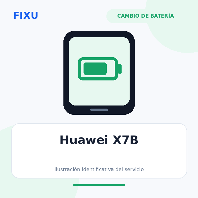Huawei X7B – Cambio de batería