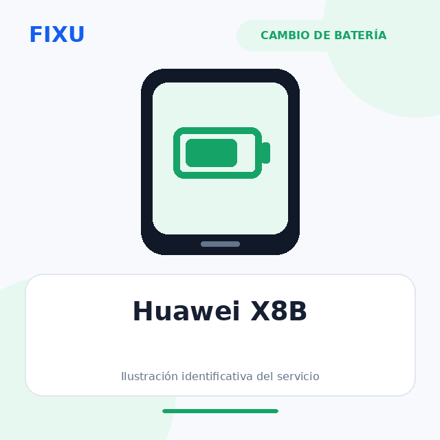 Huawei X8B – Cambio de batería