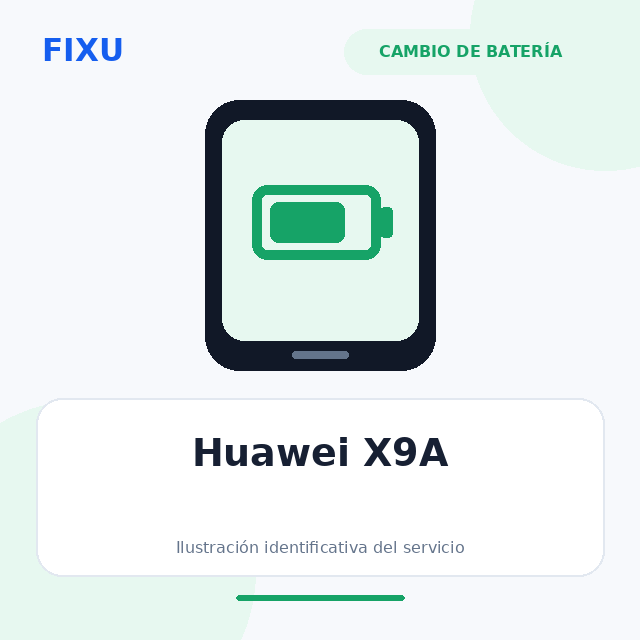 Huawei X9A – Cambio de batería