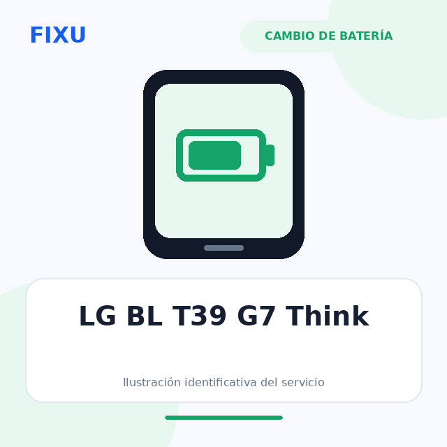 LG BL T39 G7 Think – Cambio de batería