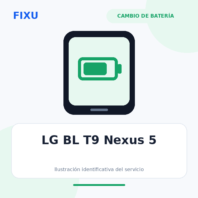 LG BL T9 Nexus 5 – Cambio de batería